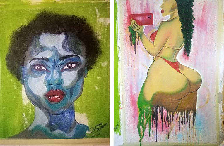 Young creatives in Joburg CBD organize a Women’s Month exhibition entitled Burning issues