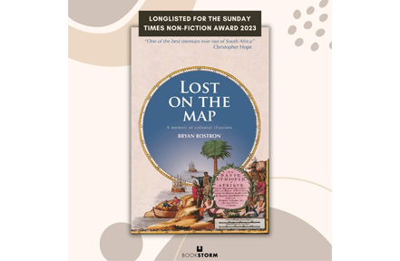 Bryan Rostron’s book Lost on the Map long listed for the Sunday Times Non-Fiction category