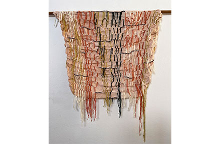 Visual artist Bulumko Mbete taking control over colonial material by turning fabric into beautiful pieces of works