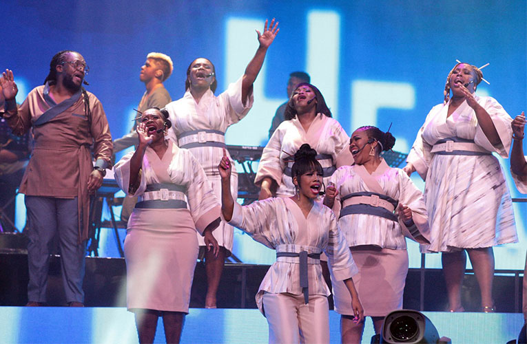 African gospel giants, Joyous Celebration and Zimpraise share a stage in Johannesburg