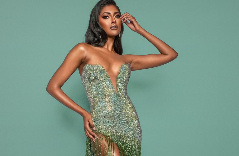 Bryoni slays in shimmering gown as she sashays down Miss Supranational runway