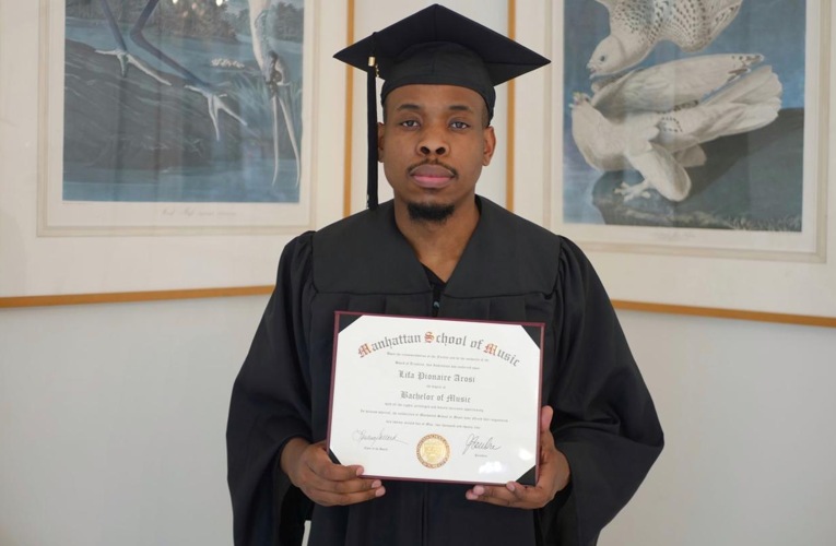 Suthukazi Arosi’s son, Lifa graduates with a BMus degree in jazz piano in the US