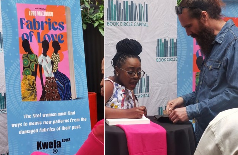 Book lovers embrace emerging literary voice Lebo Mazibuko’s new novel Fabrics of Love at its launch