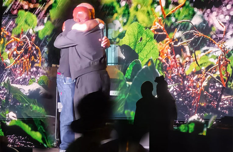 The onstage embrace sealed the fate and future of reimagined Johannesburg under the bright night skies