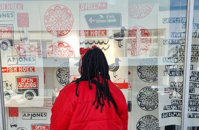 A love letter to Fish Hoek: An iconic shop’s windows turned into a stunning art installation